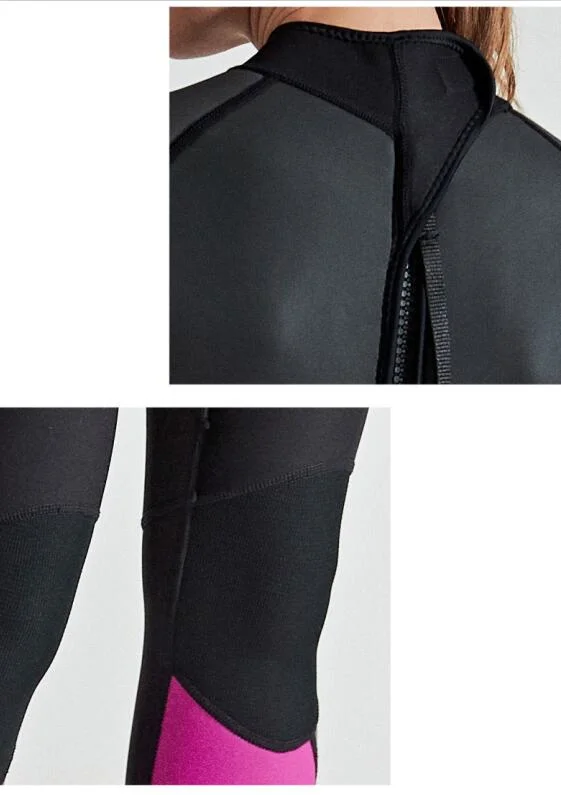 Women&prime;s 3mm Diving Snorkeling &amp; Wetsuit in Premium High Stretch Neoprene Fabric