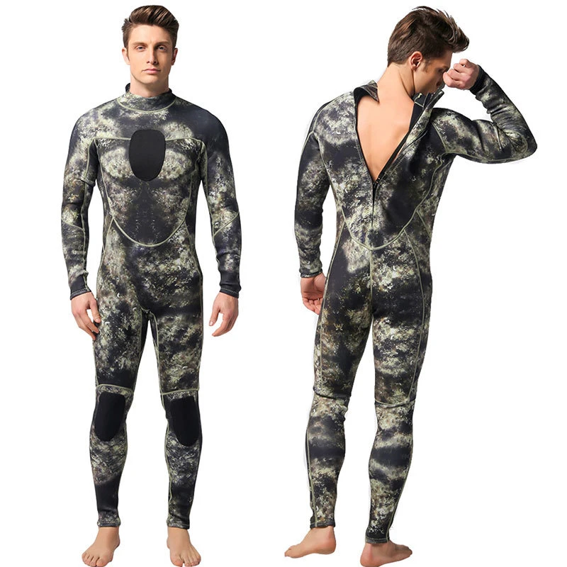 Spearfishing Wetsuits for Men&prime;s, 1.5mm Neoprene Camo Full Body One Piece Diving Suits Wyz19065