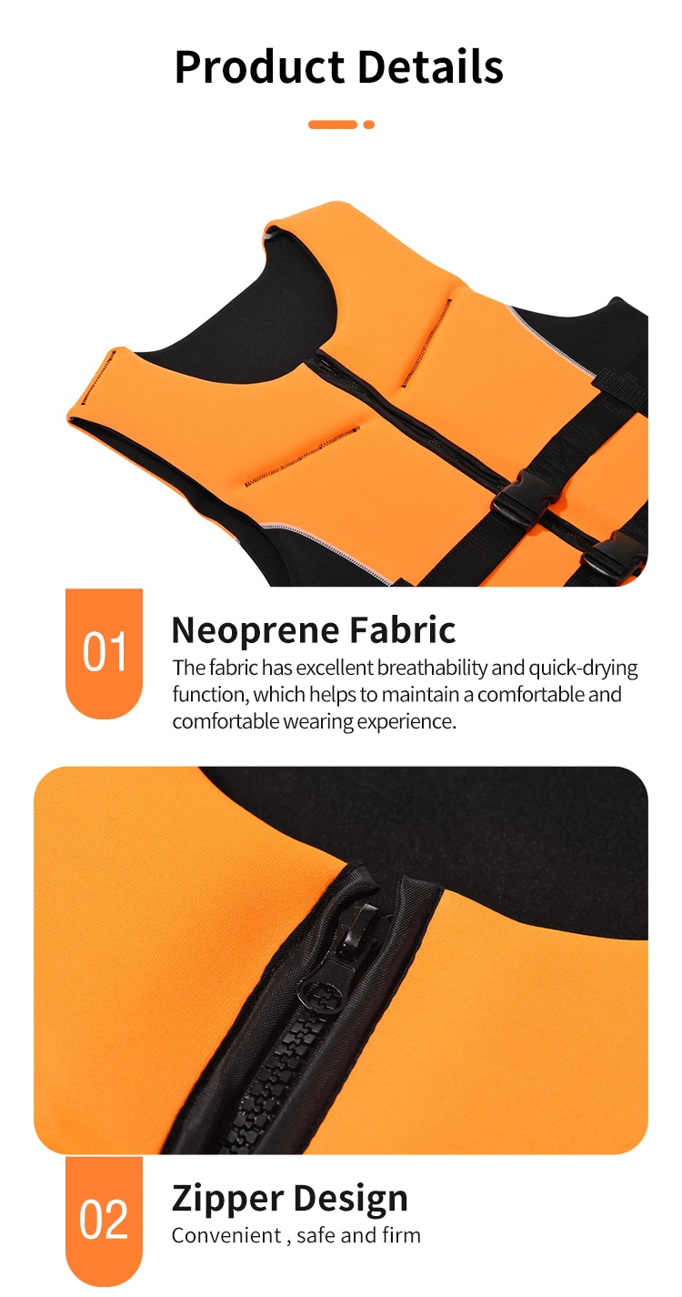 Adult Universal EPE Foam Man Neoprene Safety Vest Swim Life Jacket