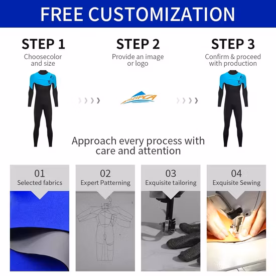 Wholesale Customized 5mm Cr Neoprene High Elastic Wetsuit with Hoodie