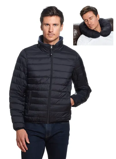 Urban Field Jacket with Fur Collar Smooth Nylon Micro Ripstop Crepe De Chine Jacket in Recycled Down Customized Puffer Winter City Life Down Jacket Men Coat