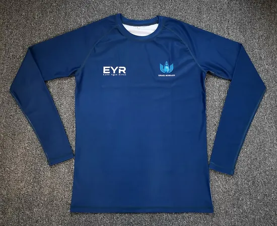 Custom Logo Long Sleeve Sports Rash Guard Compression Shirts 