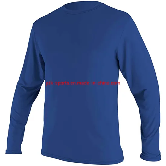 Blue Upf+ Suit High Quality Customized Surfing Youth Rash Guard 