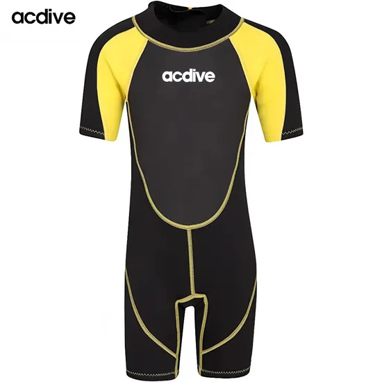 Hot Selling Children Youth Half Sleeve OEM ODM 3mm Neoprene Diving Swimming Snorkeling Floating Sports Wetsuit 