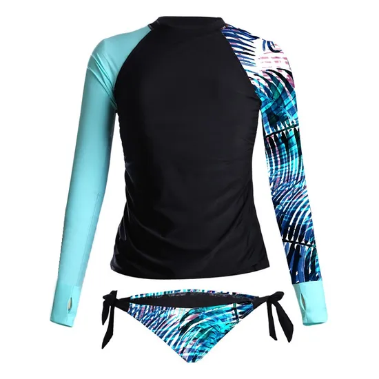Custom Women Upf50+ Long Sleeve UV Sun Protection Shirts Quick Dry Rash Guard Swim Outdoor T