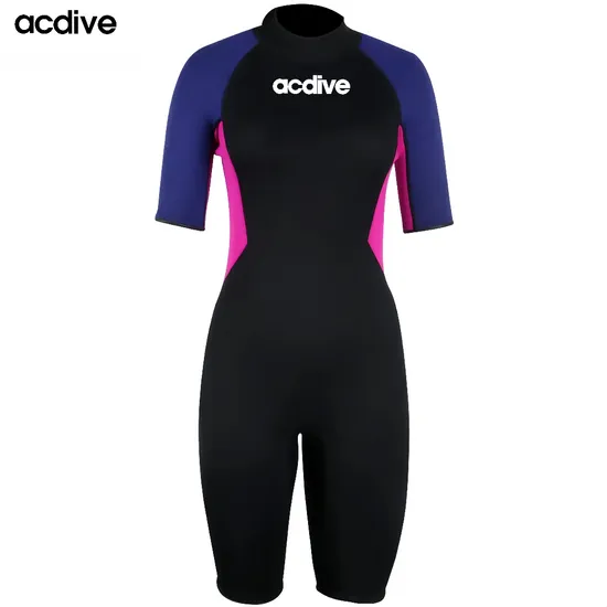 New Customized Women Shorty 3mm Neoprene Kayaking Boarding Snorkeling Surfing Diving Swim Class Wetsuit 