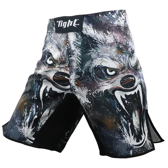 Custom Wholesale for Men with Slits Sublimation Printed No Gi Bjj Fight MMA Grappling Shorts 