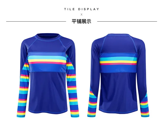 Sublimation Printed Lycra Polyester Rash Guard for Women 
