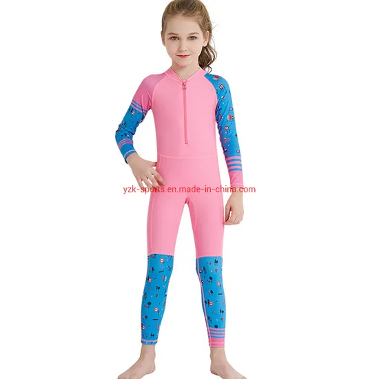 Colourful Children Youth Long Sleeve Customized Scuba Surfing Spandex Fabric Wetsuit 