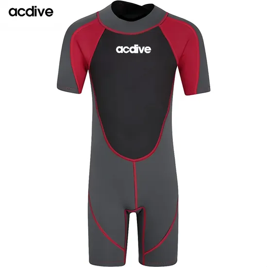 High Quality Youth Aqua Sports 3mm Neoprene Suits OEM ODM Short Sleeve Surfing Diving Snorkeling Wetsuit 